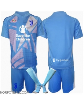 Billige Fotballdrakt Juventus Keeper Replika Tredjedraktsett Barn 2024-25 Kortermet (med bukser)